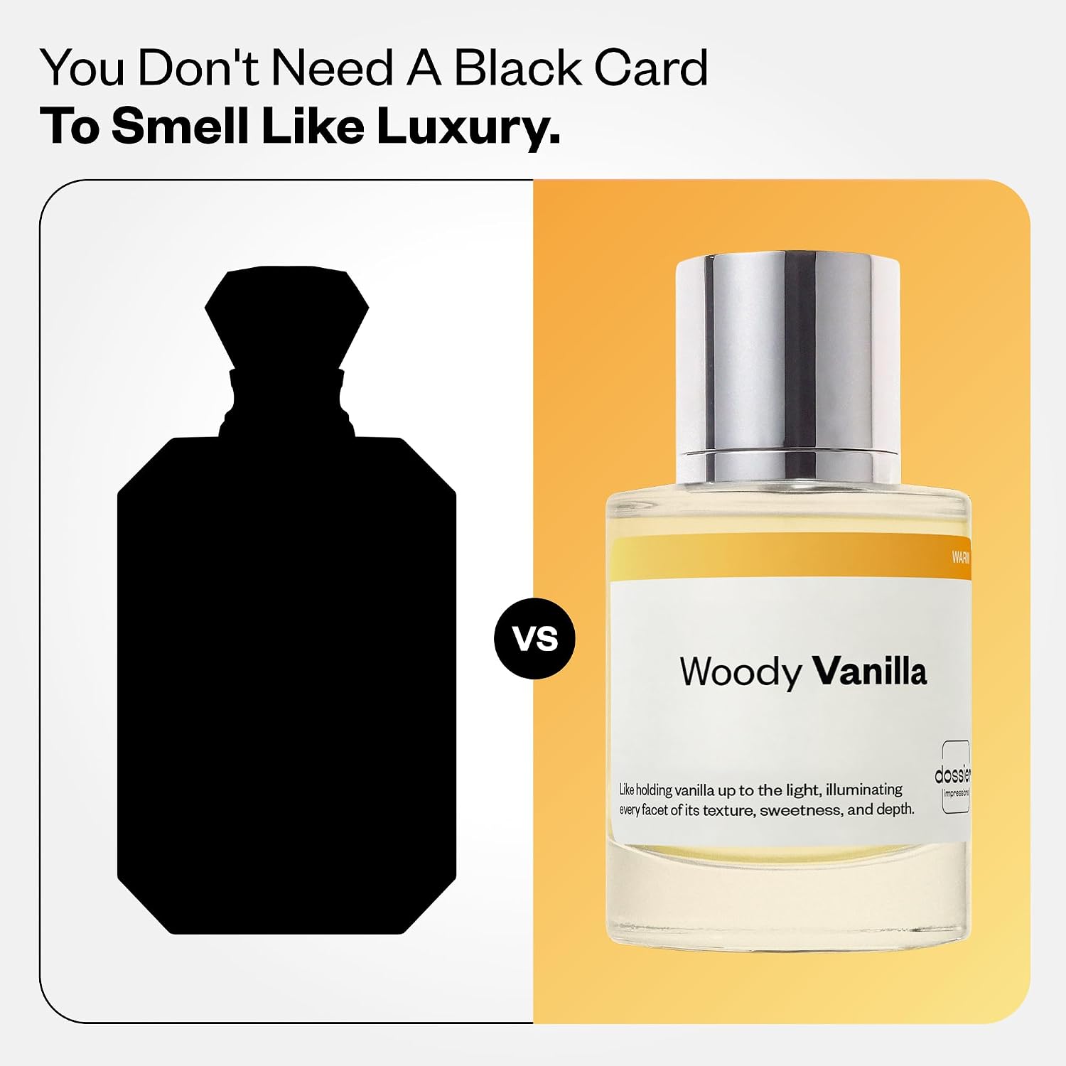 Dossier - Woody Vanilla - Eau de Parfum - Inspired by Vanilla 28 - Long-Lasting Fragrance - Unisex - 1.7 fl oz (50ml)